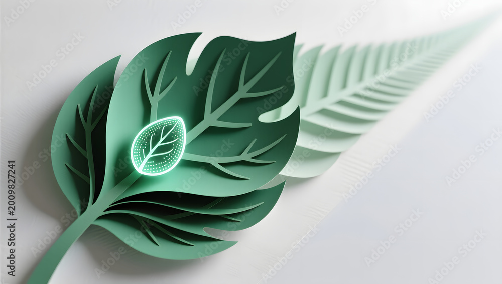 Fototapeta premium Grain Buds Smart Agriculture Seed Paper Art
