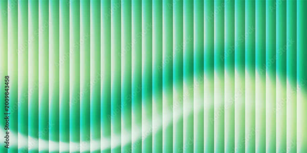 Fototapeta premium Green background with vertical green gradient stripes, smooth light shading, modern minimal pattern. futuristic presentation