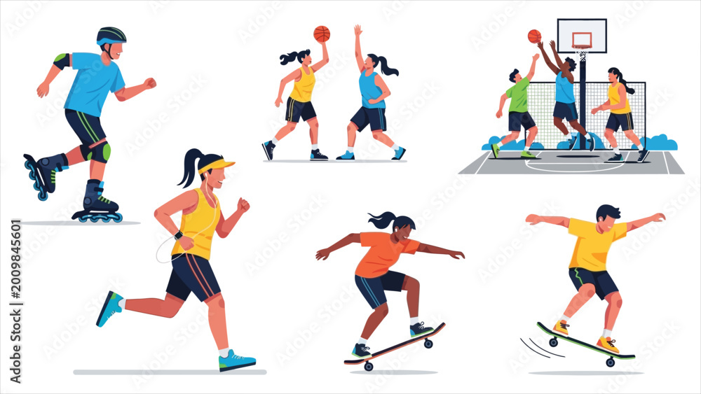Fototapeta premium Active Lifestyles Outdoor Sports and Recreation