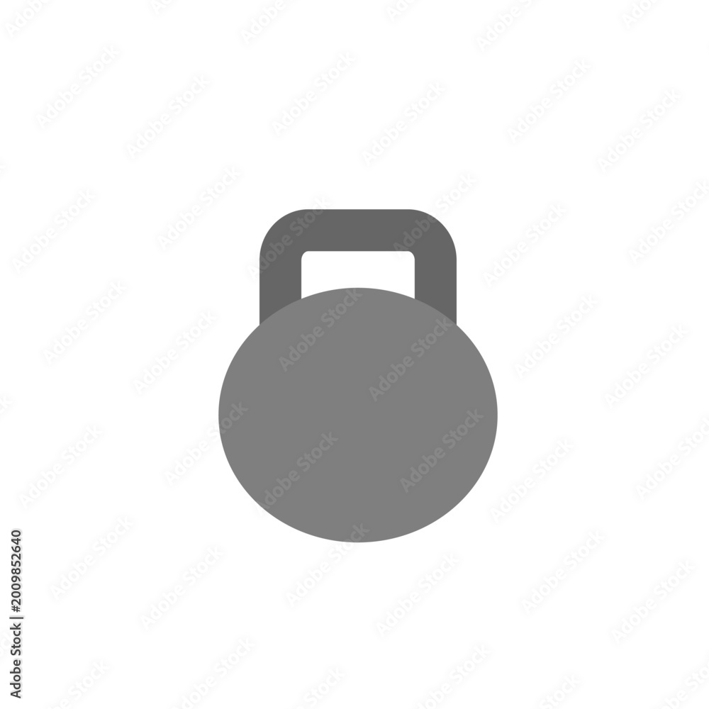 Fototapeta premium kettlebell in gray