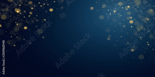 Photos Abstract blue winter Christmas background with bubbles snowflakes stars glitter
