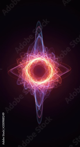 A vibrant, flowing abstract energy field suggesting sensory expansion, consciousness, and the interconnection of universal elements ,awareness ,cosmic ,background