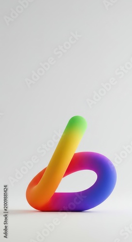 A vivid abstract shape persists, creating an optical illusion against a stark blank surface, representing the lingering effects of visual stimulation ,transient ,stimulation ,phantom