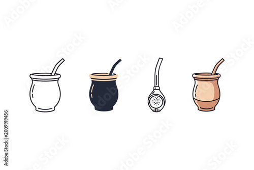 Yerba Mate Set Icons