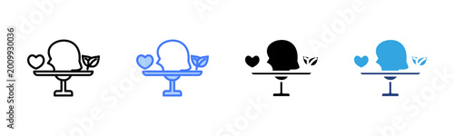 Foto Mind Balance icon set multiple style collection