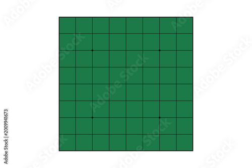 Simple reversi board illustration on transparent background