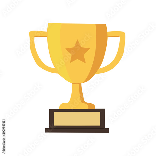 Konstfotografi ​Champion trophy cup vector illustration for sports or business succes