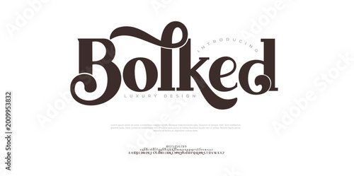 Tablou pe pânză Luxury modern beauty logo alphabet font