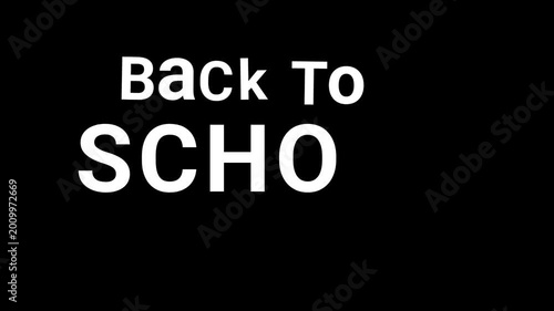 Back to school animation 4k