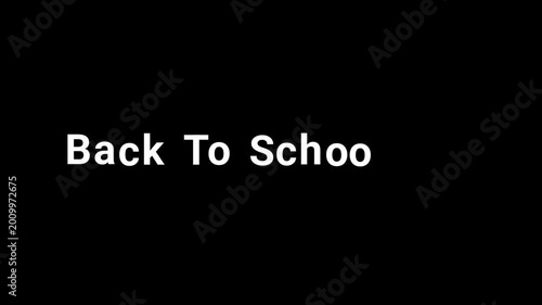 Back to school animation 4k