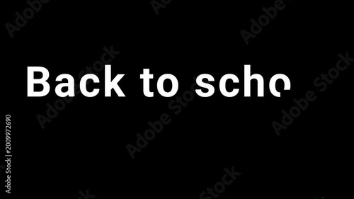 Back to school animation 4k