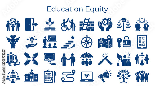 Canvastavla Education Equity Concepts and Symbols Representing Inclusive Learning Opportunit