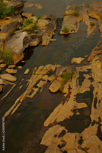 River bottom in the summer