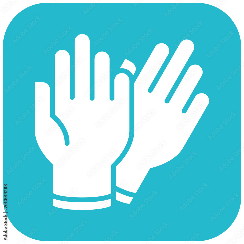 Obraz premium Medical Gloves Icon