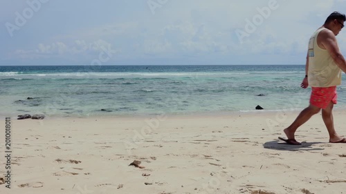 High tide to Low tide Time-lapse at Thailand beach resort.