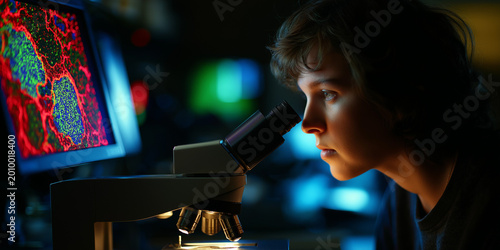 Exploring gene editing therapeutics in modern science labs microscopy insights innovative research environment close-up perspective