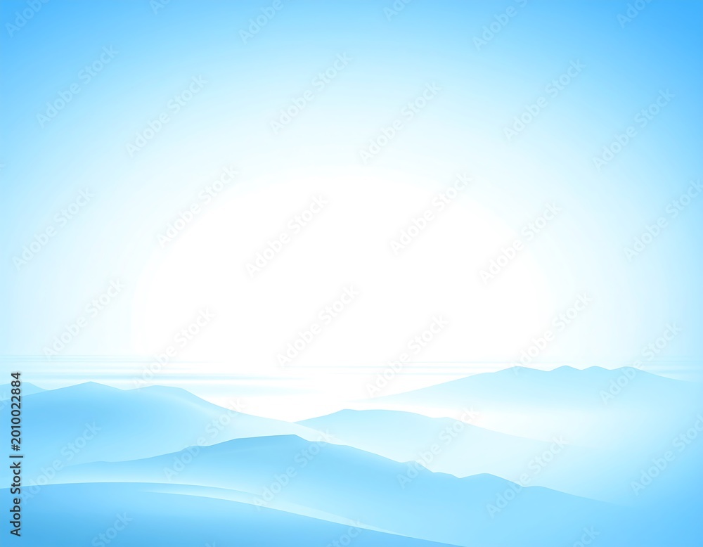 Obraz premium Blue Mountain Sunrise.