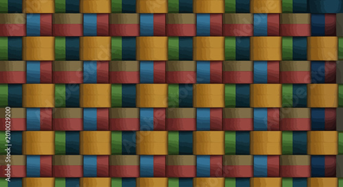 Woven Texture Abstract Background with Intersecting Stripes