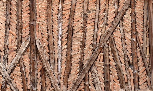 Cuadro en lienzo A traditional Turkish timber-frame technique (hımış) common in Afyonkarahisar; w