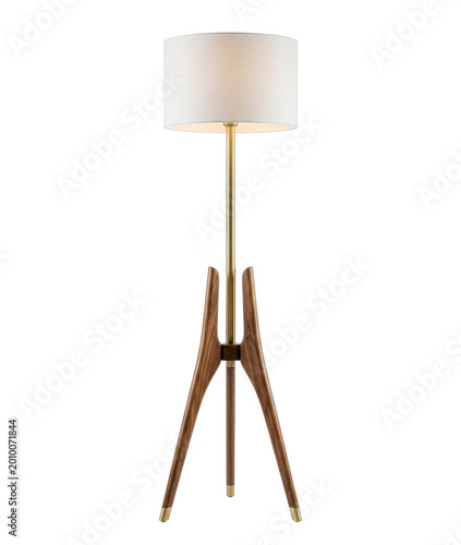 Принти на полотні Mid-century modern tripod floor lamp isolated