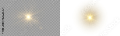 Konstfotografi Vector transparent light flare, sunlight special lens flare light effect