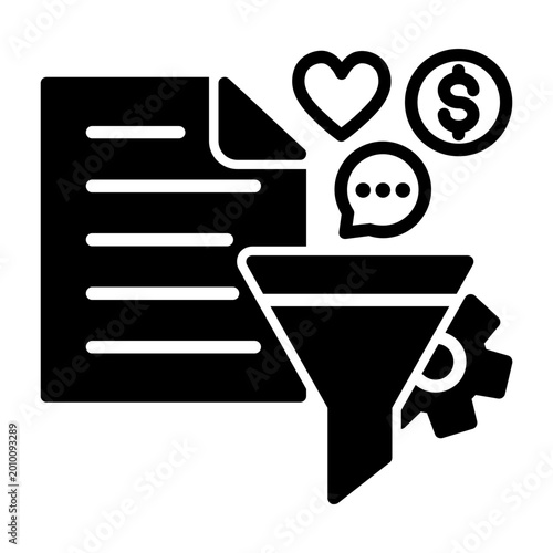 Canvas-taulu Content Curation Icon