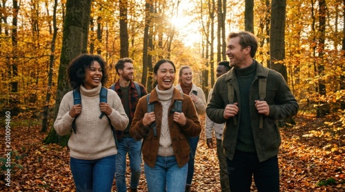 Diverse university students collaborating on a modern green campus