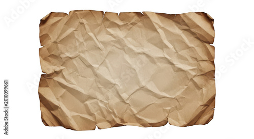Old parchment paper with crumpled texture and aged appearance