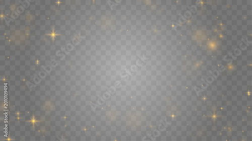 Photography Golden dust wave with star highlights and luminous particles