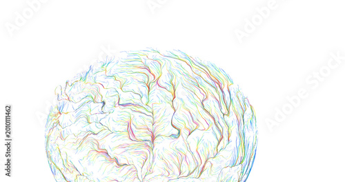 Unique colorful sphere desi...