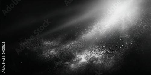 Cuadro en lienzo Dramatic dark clouds in space and sky collide with a lightning storm explosion,