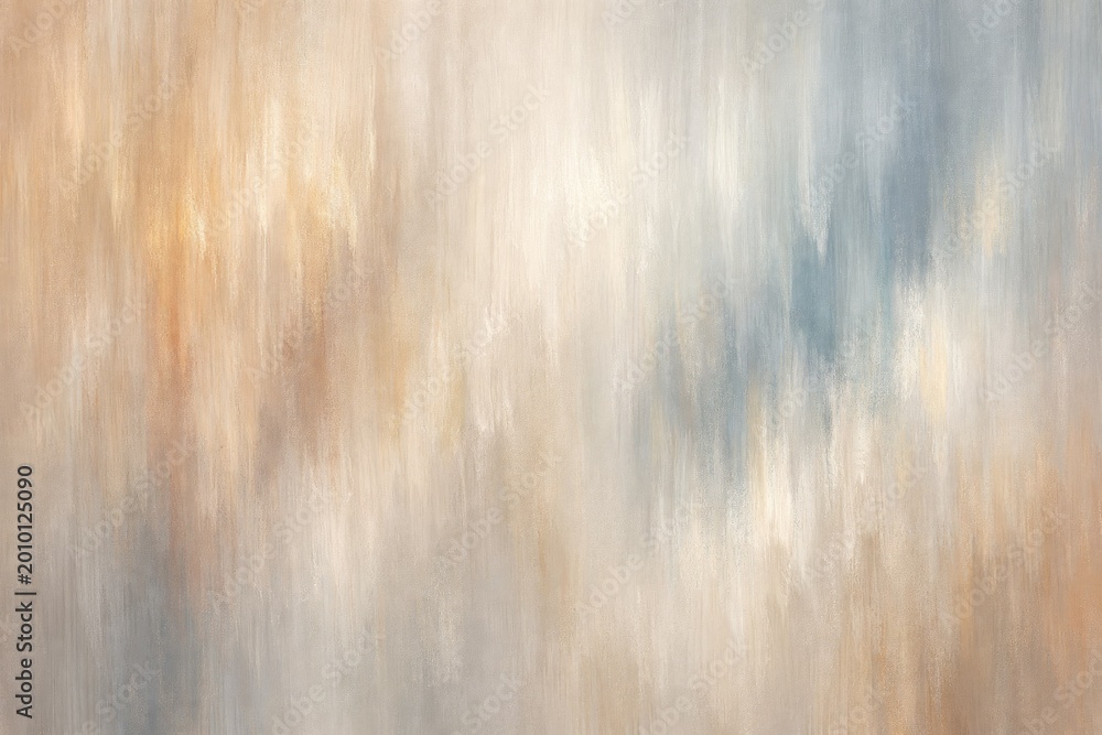 Fototapeta premium Abstract painted background, with vertical brush, strokes in soft, shades of beige, grey, and muted blue