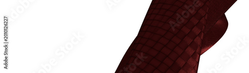 Close-up of a red patterned...