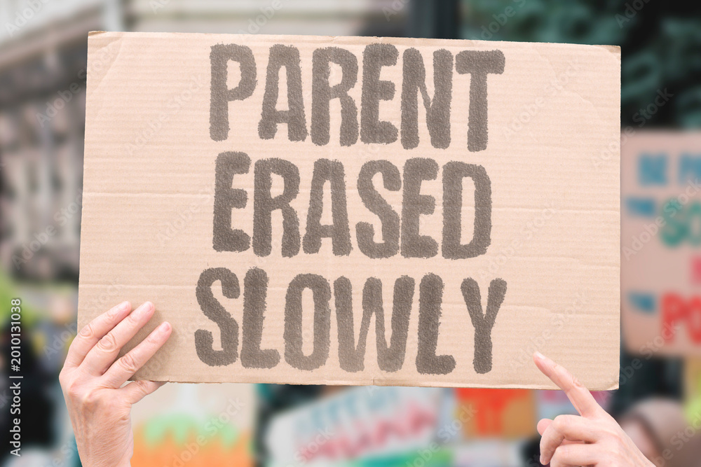 Ταπετσαρία "Parent Erased Slowly" Parental alienation progressively erodes a child's relationship with a targeted parent through sustained psychological manipulation