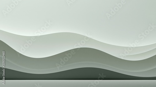 Abstract layered waves in grayscale create a smooth, flowing minimalist design with a sense of calm and depth.