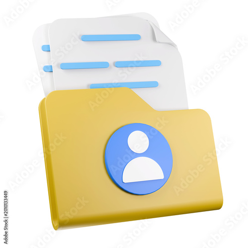 Digital Document: An abstract visual depiction of a file folder, symbolizing document storage, data management, and the organization of information. 