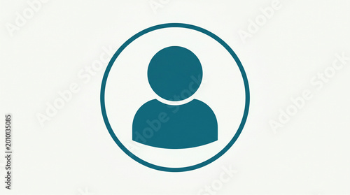 Minimal User Profile Icon Illustration