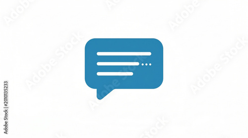 Minimal Chat Bubble Icon Illustration