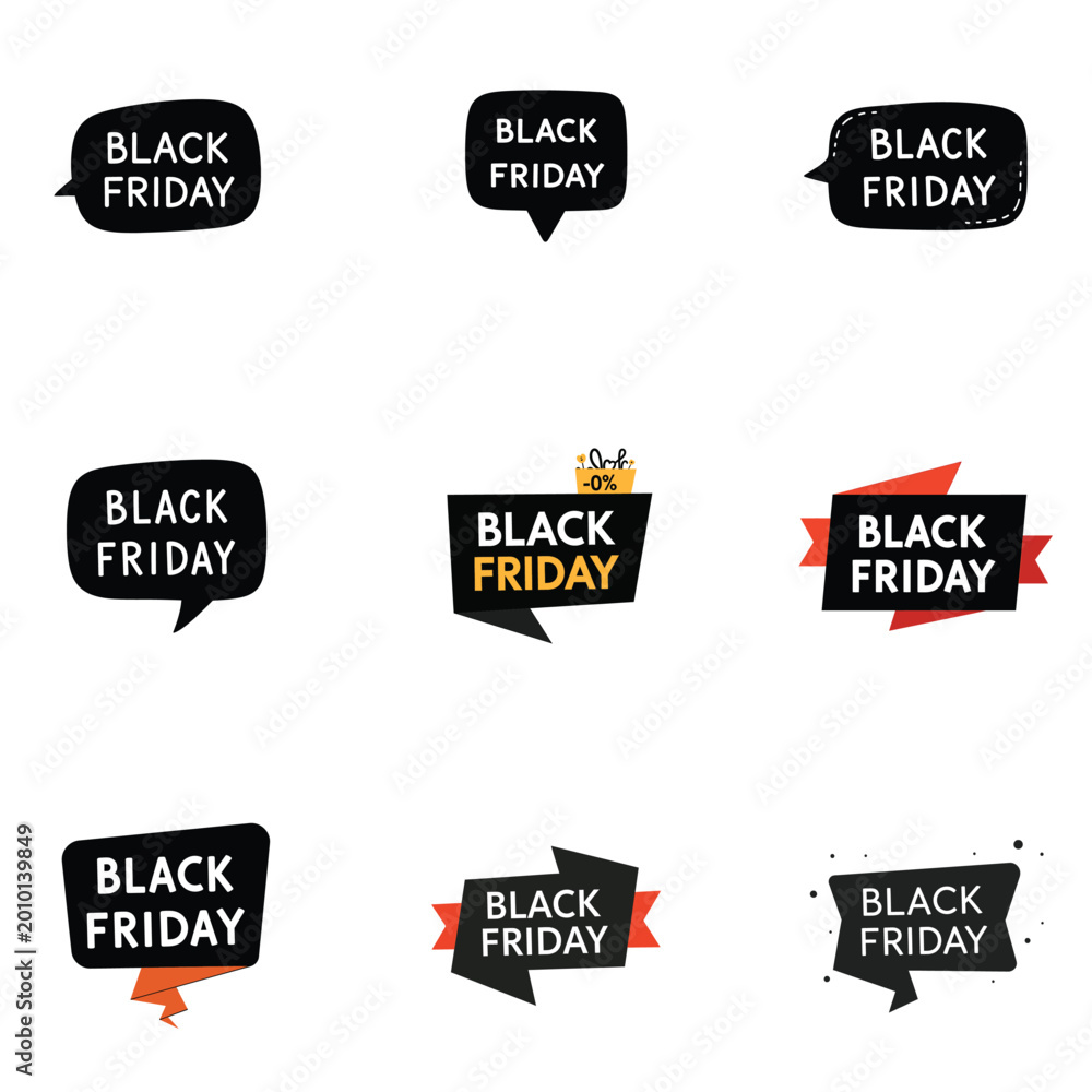 Fototapeta premium Black Friday Sale Concept Vector with Optical Illusion Pattern
