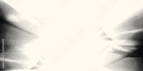 Halftone dots lightning explosion pop art comic background. Vector Illustration%09