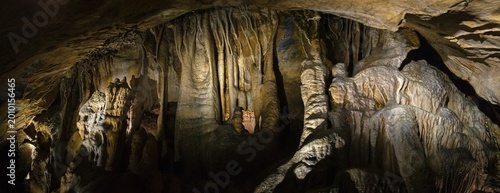 Bild auf Leinwand Stalactite caves at Warstein Sauerland Germany. Sand lime caves