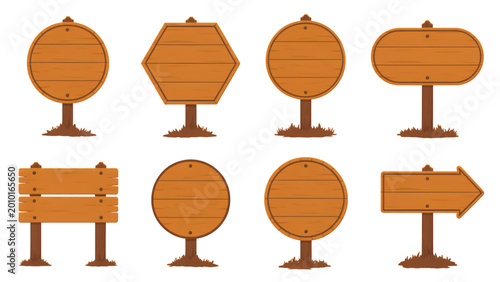 Fotografija Set of six autumn leaves hanging on strings with clips in a row Vector