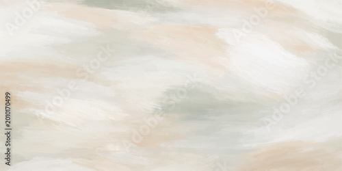 Tableau sur toile Gentle strokes of color meld in an abstract painting, evoking serenity and softness with a muted palette