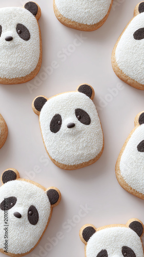 Delightfully Whimsical Panda Cookies: A Sweet Treat for Any Occasion, Perfect for Parties or Just a Fun Snack to Brighten Your Day!