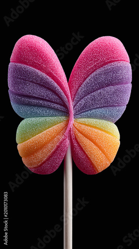 Discover the Delightful World of Colorful Butterfly Lollipops: An Eye-Catching Sweet Treat Perfect for Celebrations and Gift Giving, Featuring a Whimsical Design That Captivates All Ages
