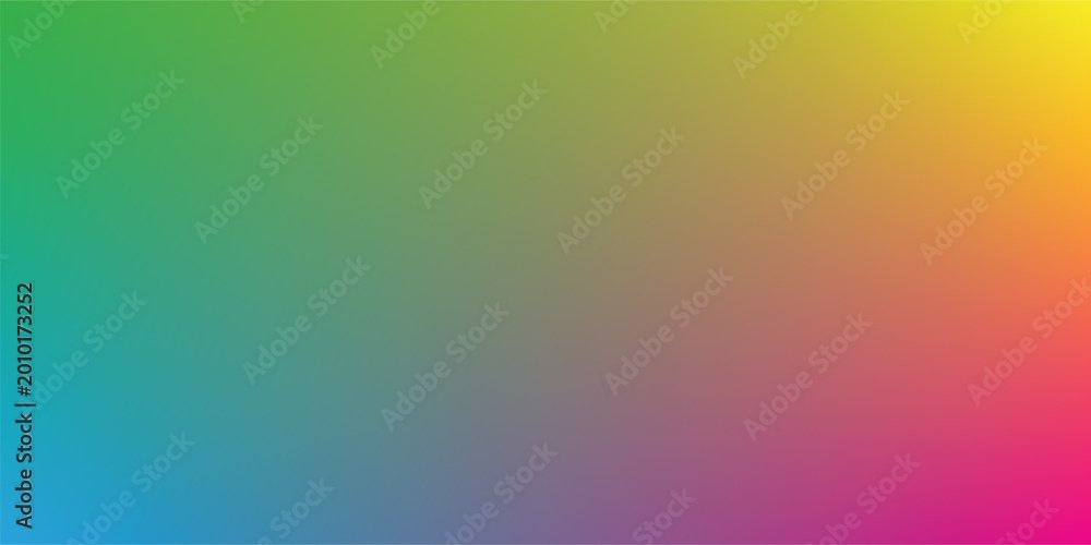 Obraz premium Smooth gradient of green blue yellow pink and purple