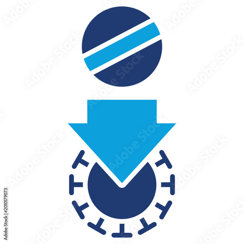 Antibiotic Blue Combination Icon