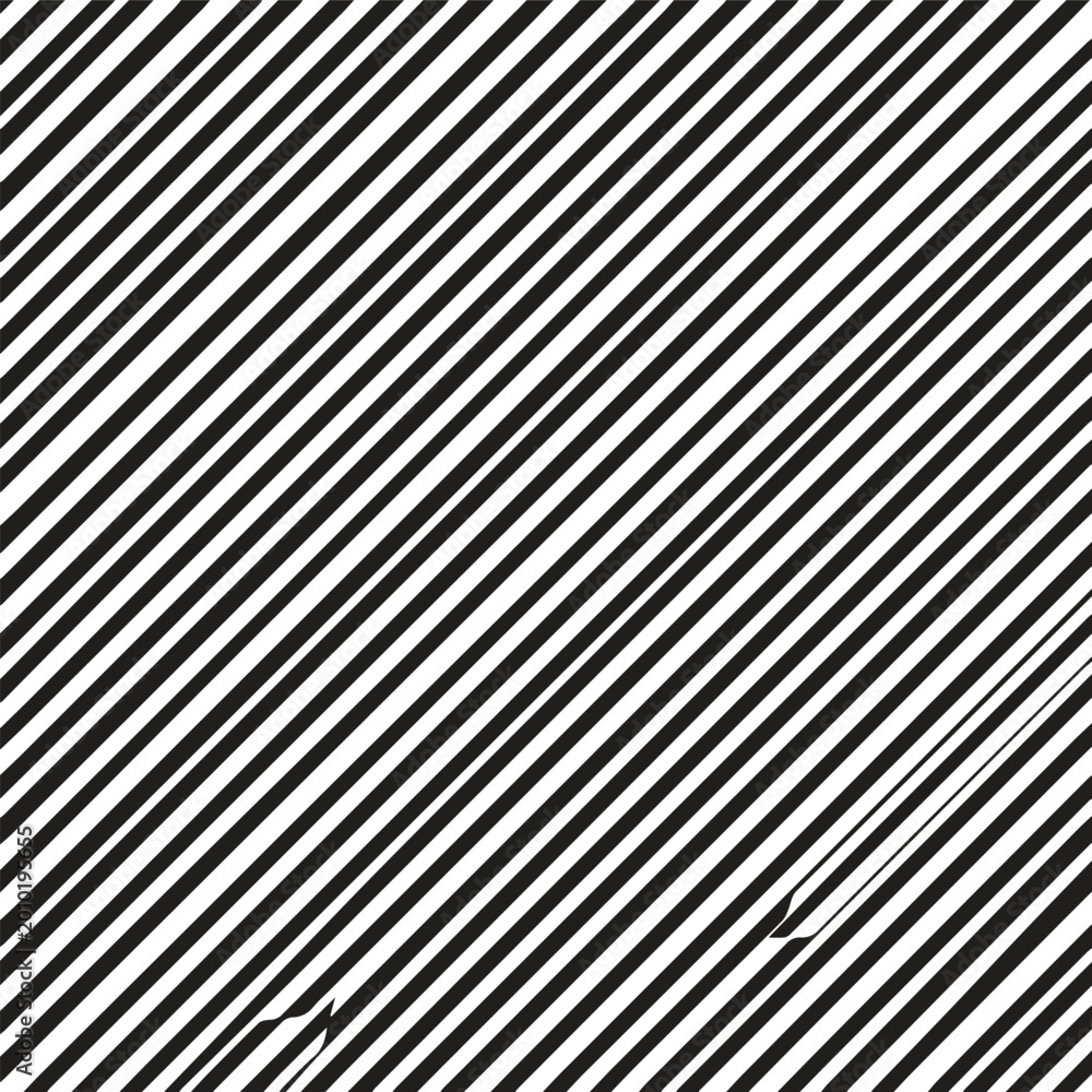Obraz premium Diagonal striped pattern background with black and white, op art
