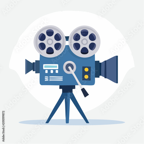 Filmkamera - Cartoon Comic Stil - Vektor