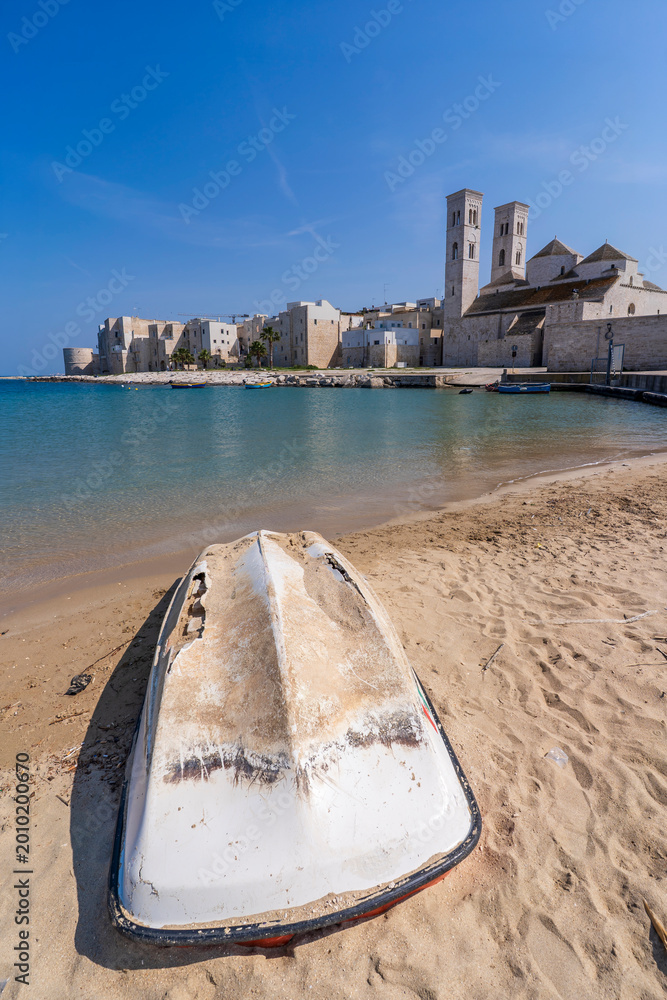 Fototapeta premium The Molfetta Town view in Puglia Region of Italy